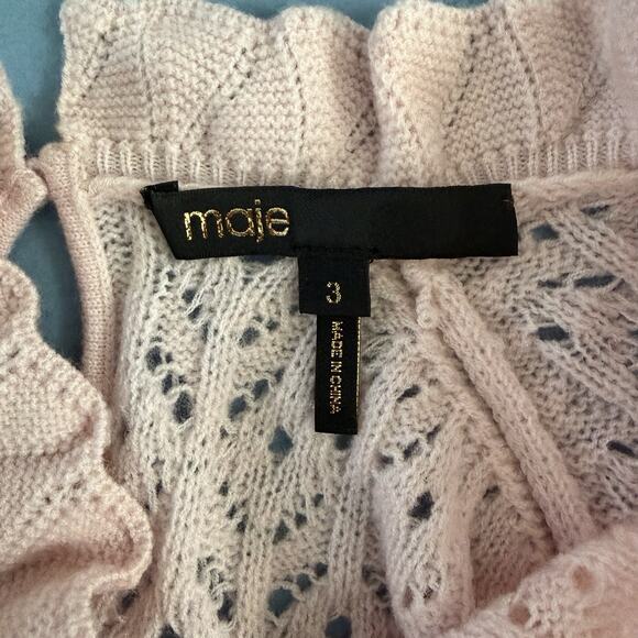 Maje Pink Crew Neck Sweater - Picture 6 of 7